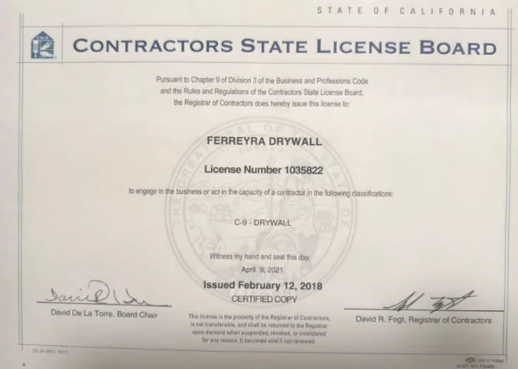 License